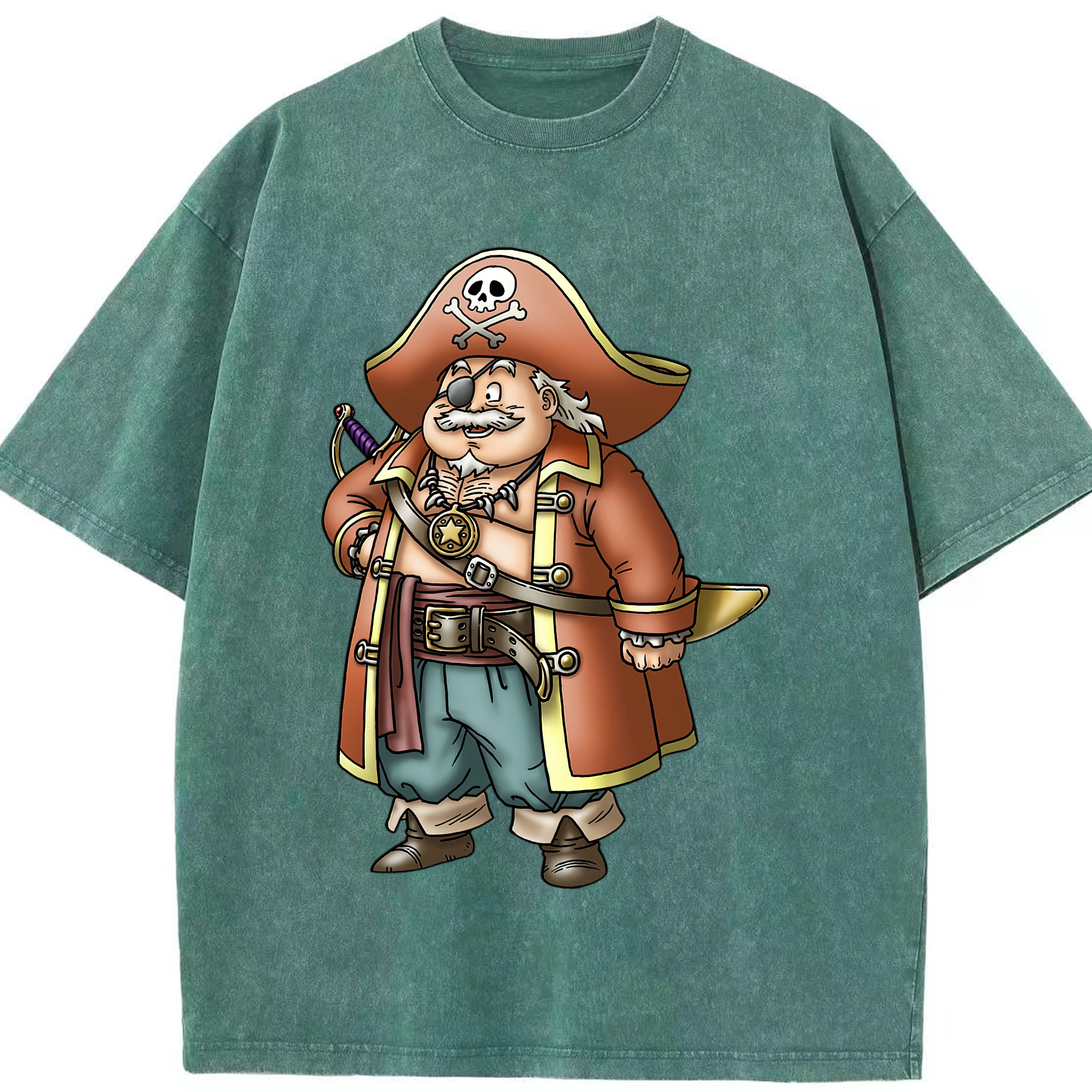 （画像用） ドラゴンクエスト Doragon Kuesuto Dragon Quest 綿100% ヴィンテージ風 半袖Tシャツ（フロントプリント）